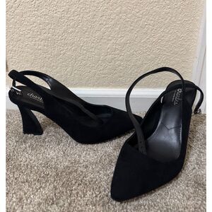 Charles By Charles David Black Strapped Heels 9
